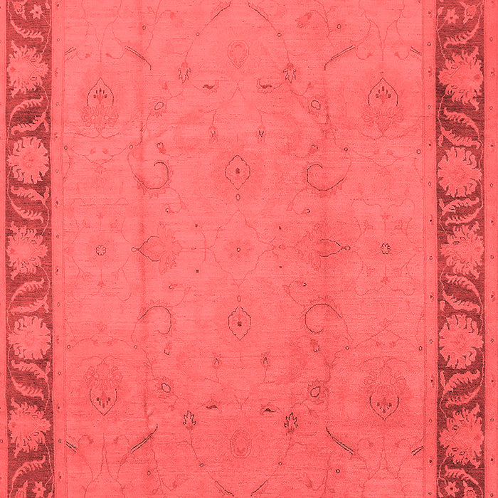 Machine Washable Oriental Red Industrial Rug, wshurb474red