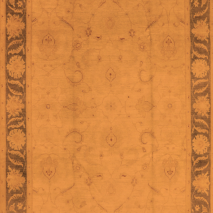 Machine Washable Oriental Orange Industrial Area Rugs, wshurb474org