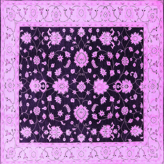 Square Oriental Purple Traditional Rug, urb475pur