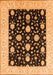 Machine Washable Oriental Orange Traditional Area Rugs, wshurb475org