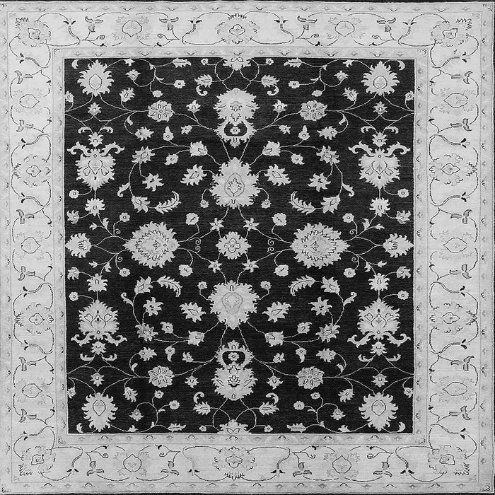 Square Oriental Gray Traditional Rug, urb475gry