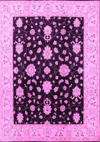 Oriental Pink Traditional Rug, urb475pnk