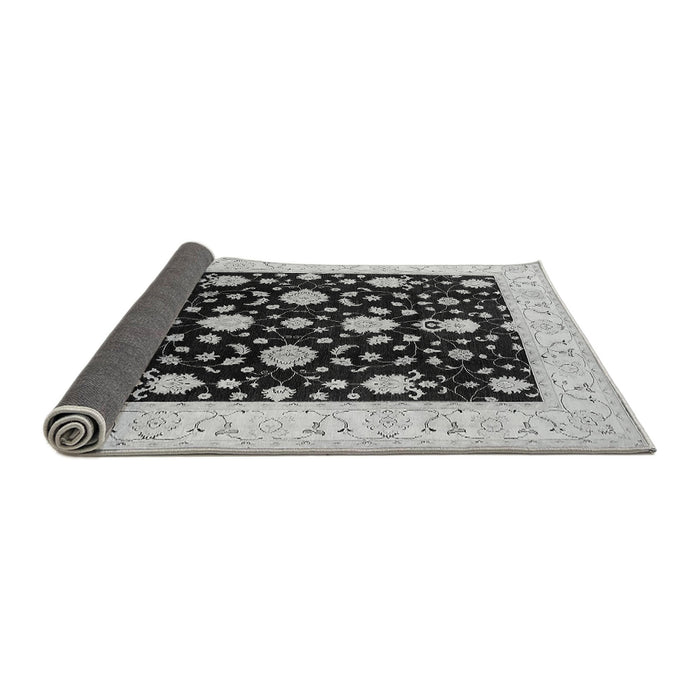 Sideview of Oriental Gray Traditional Rug, urb475gry