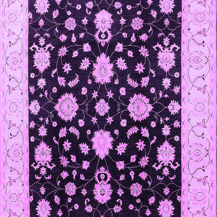 Machine Washable Oriental Purple Traditional Area Rugs, wshurb475pur