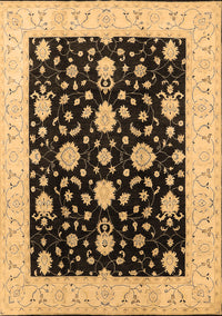 Oriental Brown Traditional Rug, urb475brn