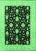 Oriental Emerald Green Traditional Rug, urb475emgrn