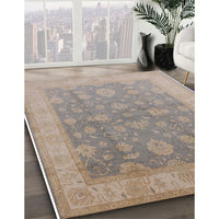 Mid-Century Modern Rose Purple Oriental Rug, urb476