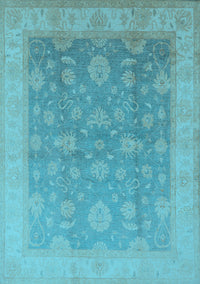 Oriental Light Blue Traditional Rug, urb476lblu