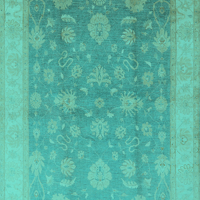 Oriental Turquoise Traditional Rug, urb476turq