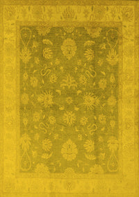 Oriental Yellow Traditional Rug, urb476yw