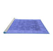 Sideview of Machine Washable Oriental Blue Traditional Rug, wshurb476blu