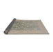 Sideview of Mid-Century Modern Brown Oriental Rug, urb477