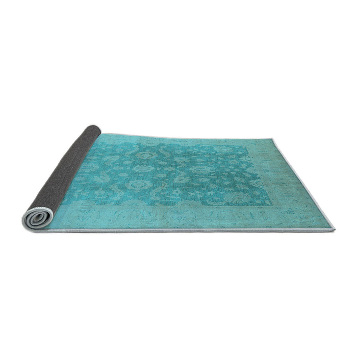 Sideview of Oriental Light Blue Traditional Rug, urb477lblu