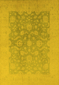 Oriental Yellow Traditional Rug, urb477yw