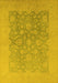 Oriental Yellow Traditional Rug, urb477yw