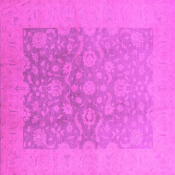 Square Oriental Pink Traditional Rug, urb477pnk