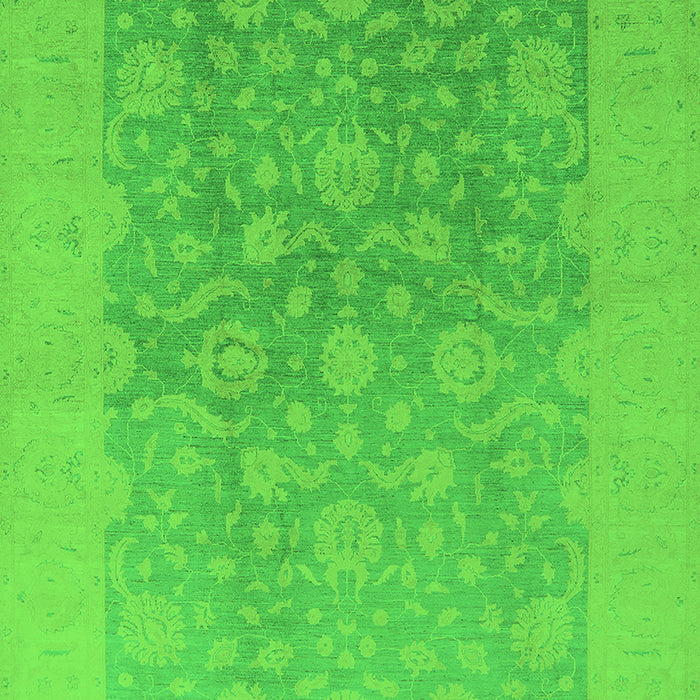 Oriental Green Traditional Rug, urb477grn