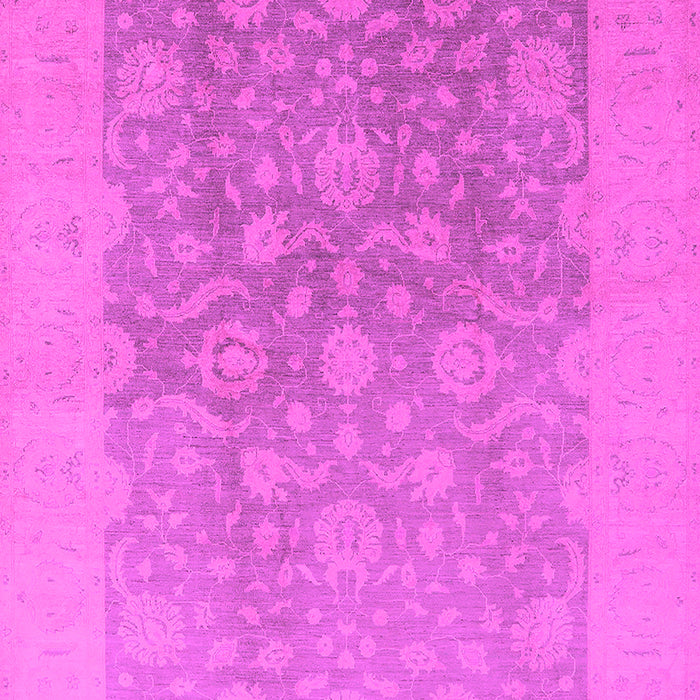 Machine Washable Oriental Pink Traditional Rug, wshurb477pnk
