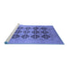 Sideview of Machine Washable Oriental Blue Traditional Rug, wshurb478blu