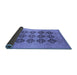 Sideview of Oriental Blue Traditional Rug, urb478blu