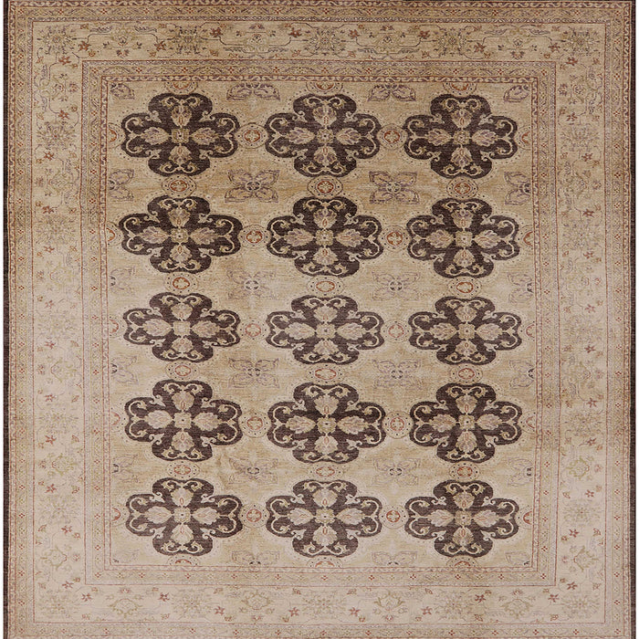 Square Machine Washable Industrial Modern Sienna Brown Rug, wshurb478