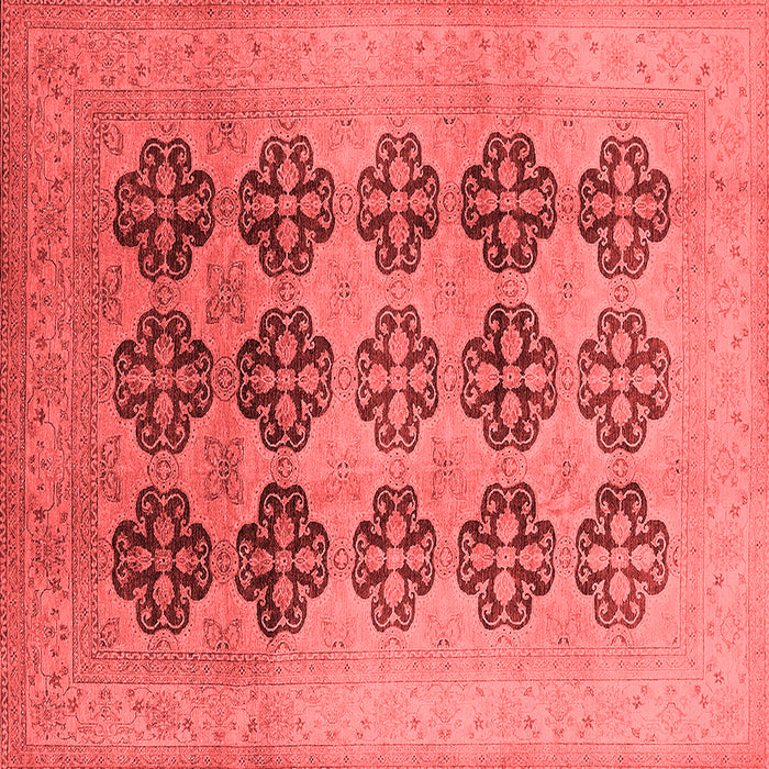 Machine Washable Oriental Red Traditional Rug, wshurb478red