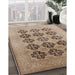 Machine Washable Industrial Modern Sienna Brown Rug in a Family Room, wshurb478