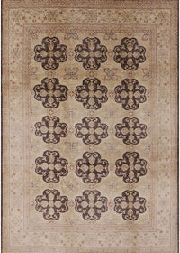 Machine Washable Industrial Modern Sienna Brown Rug, wshurb478