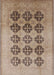 Machine Washable Industrial Modern Sienna Brown Rug, wshurb478