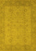 Oriental Yellow Industrial Rug, urb479yw