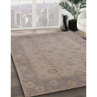 Mid-Century Modern Rose Purple Oriental Rug, urb479