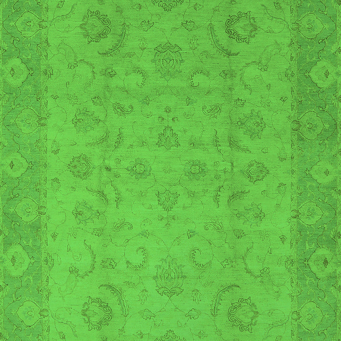 Machine Washable Oriental Green Industrial Area Rugs, wshurb479grn