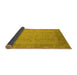 Sideview of Oriental Yellow Industrial Rug, urb479yw