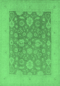 Oriental Emerald Green Traditional Rug, urb480emgrn