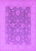 Machine Washable Oriental Purple Traditional Area Rugs, wshurb480pur