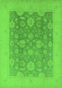 Oriental Green Traditional Rug, urb480grn