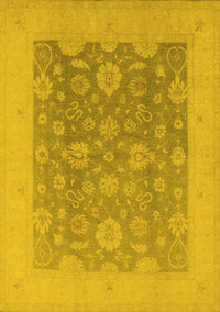 Oriental Yellow Traditional Rug, urb480yw