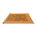 Sideview of Machine Washable Oriental Orange Traditional Area Rugs, wshurb480org