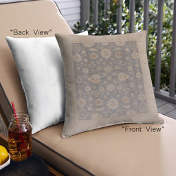 Front View of Mid-Century Modern Urban Square Rose Dust Purple Throw Pillow, 18 inch by 18 inch, pwurb480