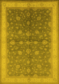 Oriental Yellow Traditional Rug, urb481yw
