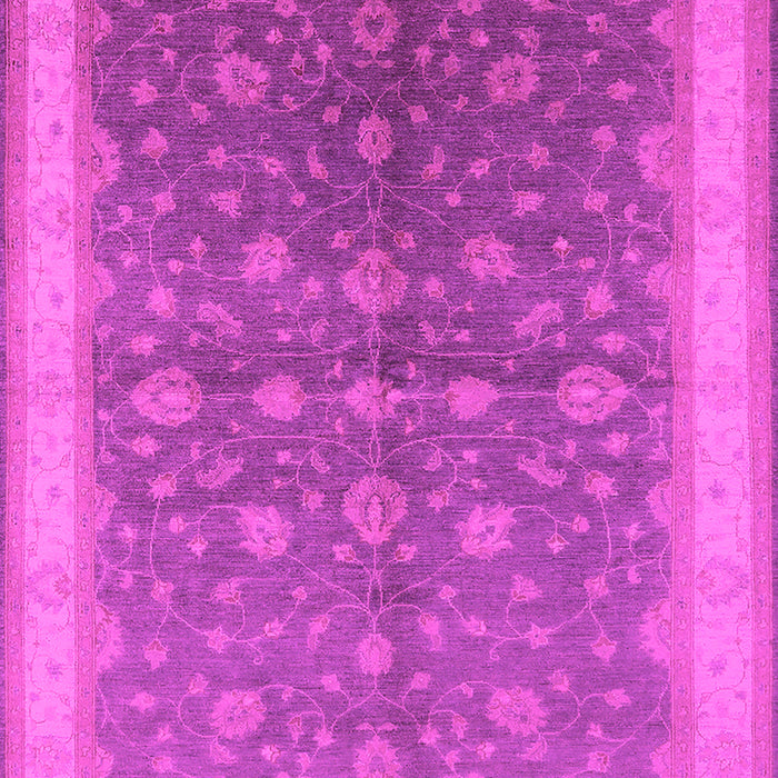 Machine Washable Oriental Pink Traditional Rug, wshurb481pnk