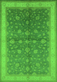 Oriental Green Traditional Rug, urb481grn
