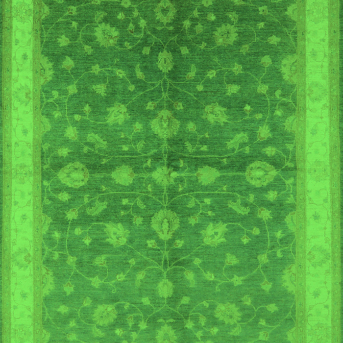 Oriental Green Traditional Rug, urb481grn