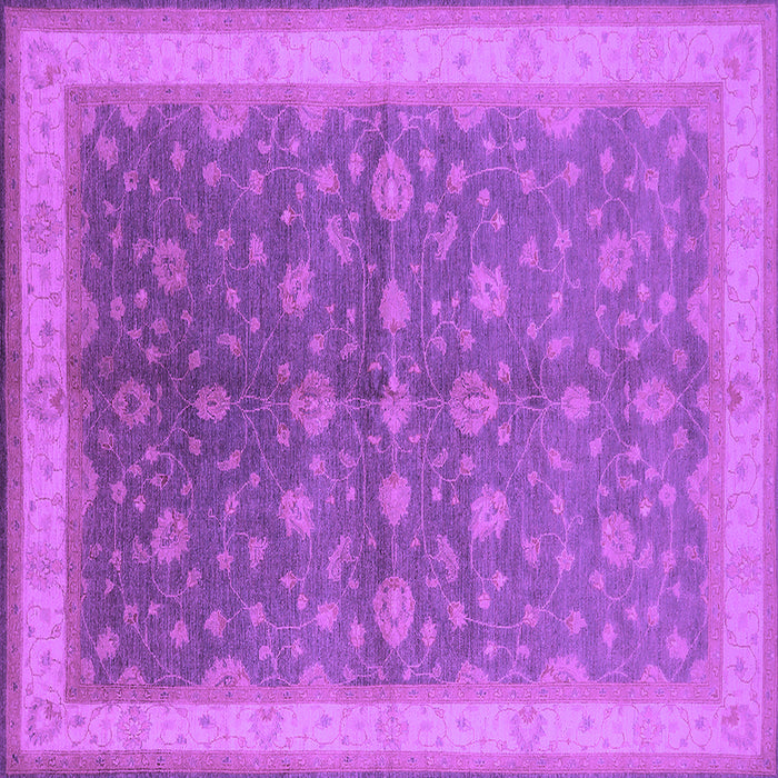 Square Oriental Purple Traditional Rug, urb481pur