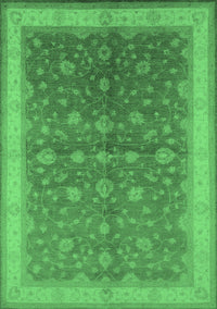 Oriental Emerald Green Traditional Rug, urb481emgrn