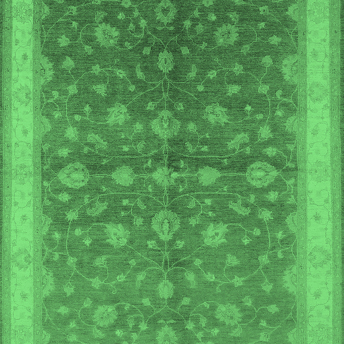 Oriental Emerald Green Traditional Rug, urb481emgrn