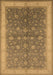 Oriental Brown Traditional Rug, urb481brn