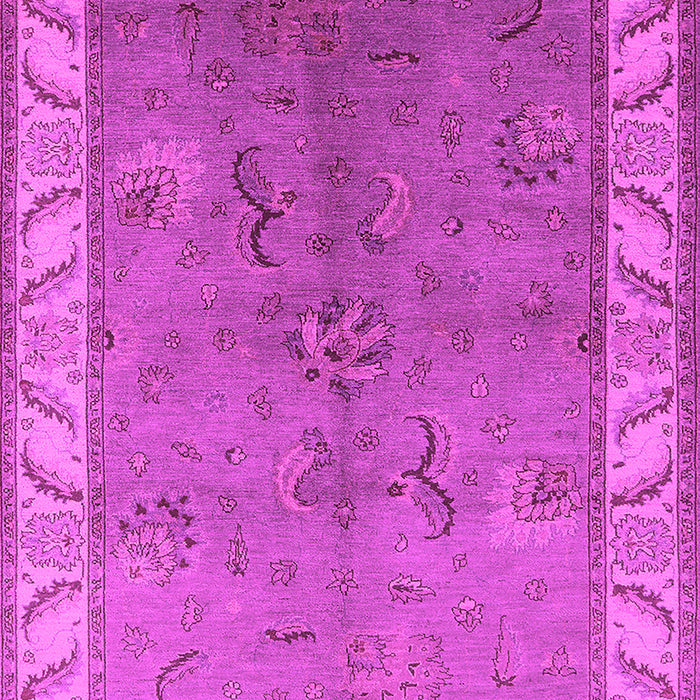 Machine Washable Oriental Pink Traditional Rug, wshurb482pnk