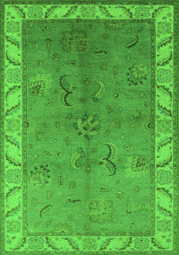 Oriental Green Traditional Rug, urb482grn