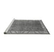 Sideview of Machine Washable Oriental Gray Traditional Rug, wshurb482gry